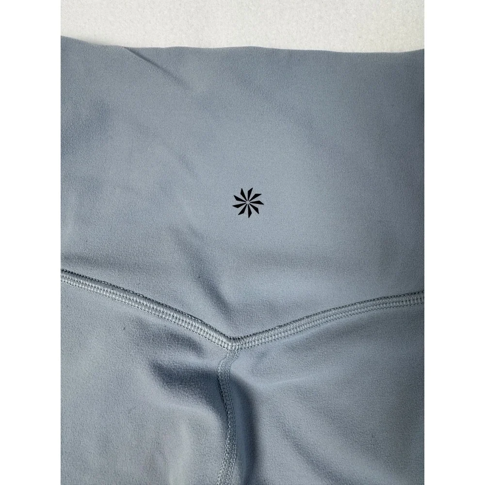 Athleisure Athleta Womens Medium Elation 7/8 Tight Blue Ultra High Rise Leggings
